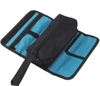 Elektriciens Tool Taille Bag - Professionele Organizer - Turkoois - Opvouwbare Gereedschapstas - Handig voor Elektriciens - 2qx...