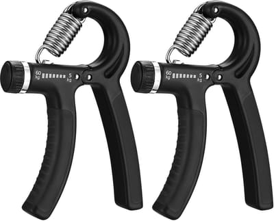 Handtrainer Set voor Gripversterking, Verstelbaar van 5-60 kg, Ideaal voor Krachttraining en Sport