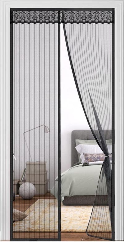 Vliegengordijn - Deur Insectenbescherming - Magnetisch - Zonder Boren - 90 x 200 cm - Balkondeur - Kelderdeur - Terrasdeur - Woonkamer