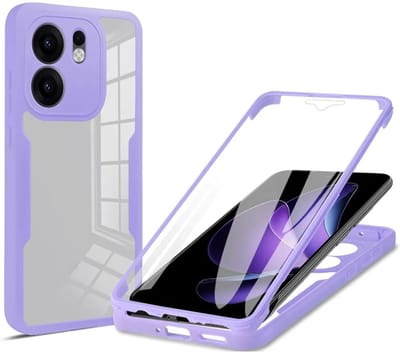 Hoesje geschikt voor Oppo Reno13 F 4G/5G / Reno13 FS 5G - Techsuit ColorVerse 360 Case met Screenprotector - Paars