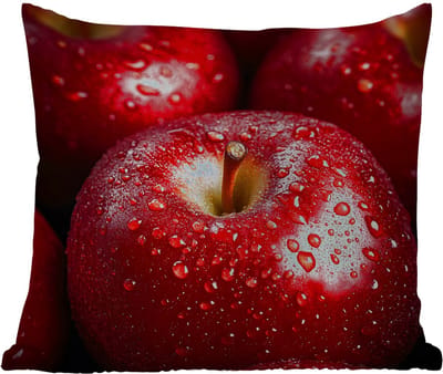 Tuinkussen - Rood - Appels - Fruit - 40x40 cm - Weerbestendig