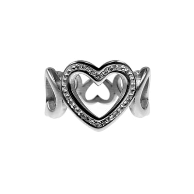Hart Ring Dames - Roestvrij Stalen - Romantische Design