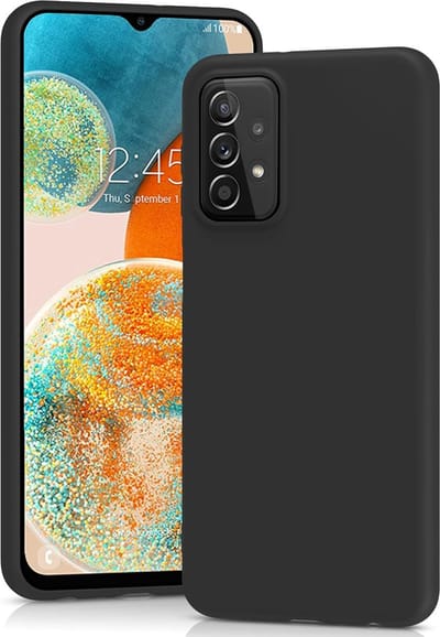 Flexibele achterkant Silicone hoesje zwart Geschikt voor: Samsung Galaxy A23