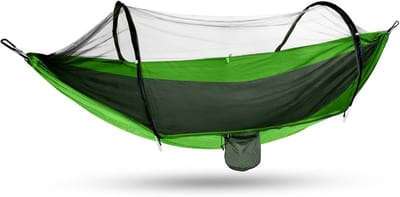 Hangmat Tent - Draagbare Hangmat - Buiten Ontspannen - Geïntegreerd Muggennet - 260 x 140 cm - Groen