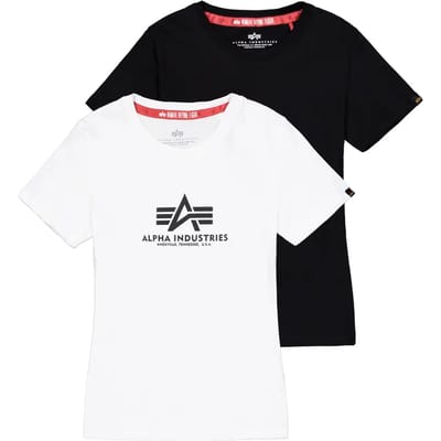 Dames-T-shirt Alpha Industries New Basic (x2)