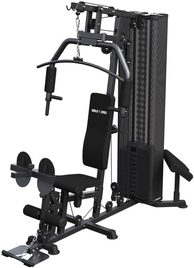 Gorilla Sports Krachtstation - met 76,5 kg Stapelgewichten - Homegym - Full-Body Training