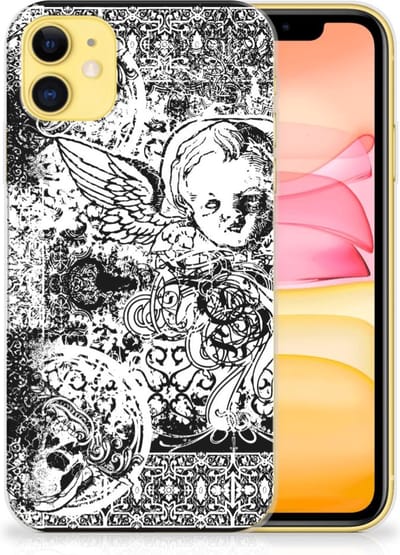 Silicone Back Case Apple iPhone 11 Skulls Angel