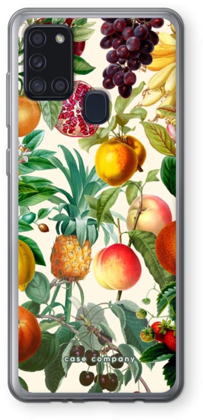 Case Company® - Hoesje geschikt voor Samsung Galaxy A21s hoesje - Classic Flora - Soft Cover Telefoonhoesje - Bescherming aan alle Kanten en Schermrand