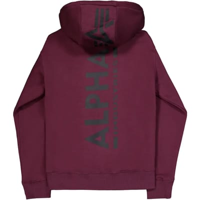 Sweatshirt met capuchon met print op de achterkant Alpha Industries