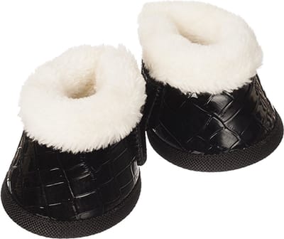 HB Springschoen Croco Zwart - xs (AB-pony)