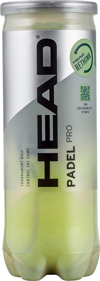 Head - Pro Padel ballen 4-pack - Maximale controle - Langdurig gebruik
