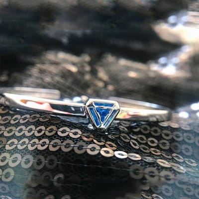 Iron Man Arc Reactor 925 Sterling Zilver Verstelbare Armband Bangle Bewijs Tony Stark Een Hart Heeft Letters Sieraden Vrouwen Meisje Cadeau Resizable gray