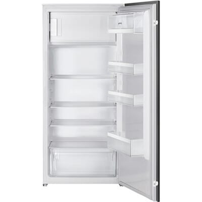 SMEG Inbouw koelkast Koelkast, Universeel, Enkeldeurs, Inbouw, Positie scharnier: Rechts, Deur omkeerbaar: Ja, Wit