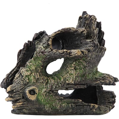 Décoration d'aquarium en bois flotté Tronc d'arbre en résine artificielle pour ornements d'aquarium
