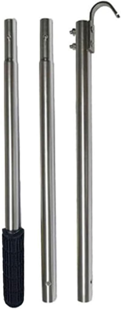 Trekhaak ladder - Zolderhaak - Ruimte Besparen - Roestvrij Staal - 40 inch - Zilver