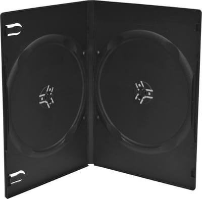 MediaRange | DVD Videobox | 7mm | 2 Disc | Zwart | 100 Stuks