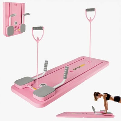 Fitness - Fitness Board - Full Body Work-out - Opvouwbaar Fitness Board - Workout Trainer - Home Gym - Roze - 93 x 37.6 x 3 cm