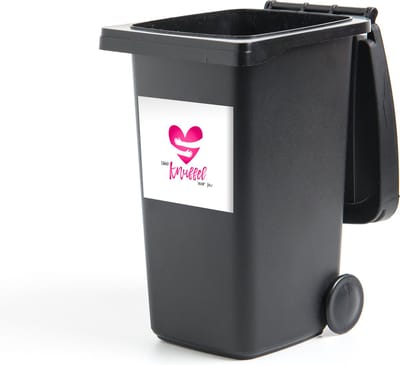 Container sticker Sterkte - Quotes - Knuffel - 40x40 cm - Kliko sticker
