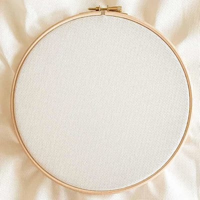 100 x 110 cm Aida 16 count Antiek Wit | 6,4 kruisjes per cm | Hoge kwaliteit borduurstof voor kruissteken antique white