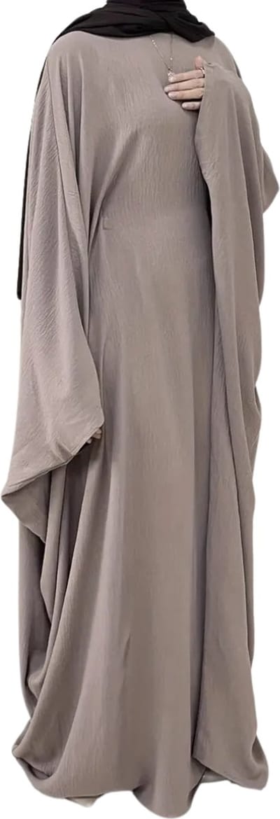Bovista Islamitische Kleding - Djellaba Dames - Moslim Kleding - Arabisch Dames Kaftan - Alhamdulillah - Khaki