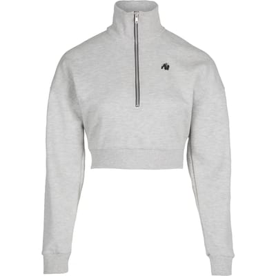 Gorilla Wear Ocala Cropped Half-Zip Sweatshirt - Grijs - XS