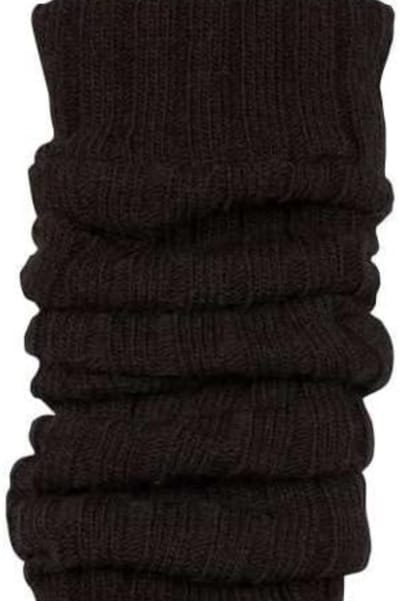 Famanu - Gebreide lange beenwarmers dames 40 cm, elastisch, enkel tot kniehoog