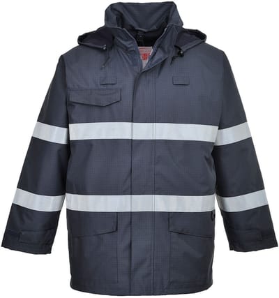 Portwest Bizflame Regen Multi Beschermende jas S770 - Marine - L