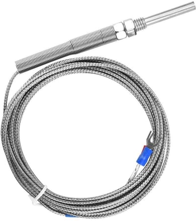 Dailygoods- Temperatuurcontroller - Thermokoppel Universeel - Type K - 5mm Probe - Temperatuurmeetbereik 0-400°C - Hoogwaardige metalen constructie