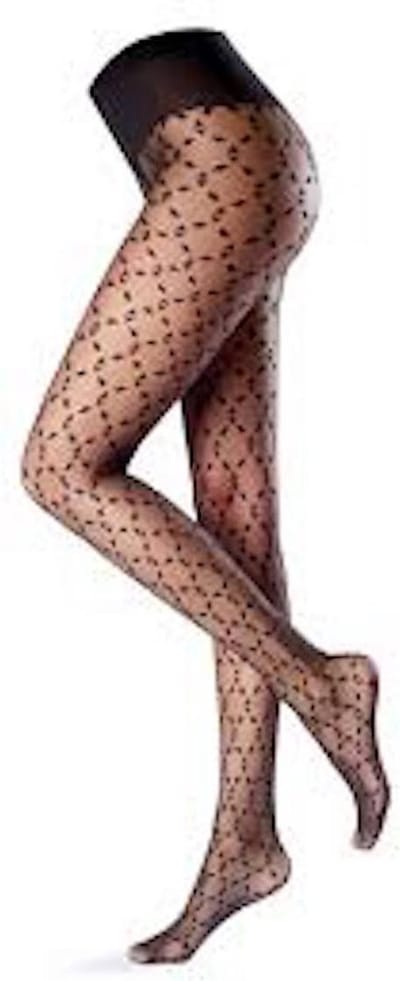 Oroblu fantasie panty graphic puzzle maat S ( army groen )