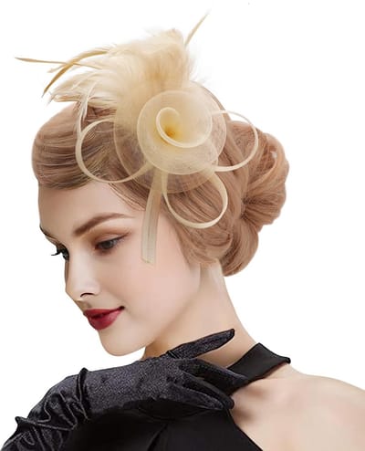 Hoofddeksel - Dailygoods- Fascinator Lichtgewicht Vintage Ontwerp