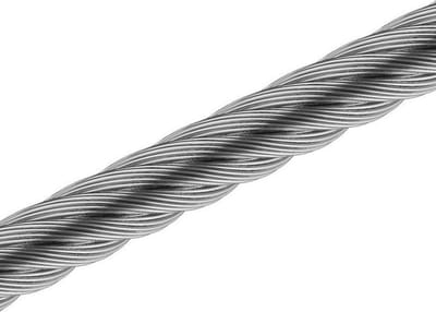 Staalkabel - 3mm - 6x7 + FC - Gegalvaniseerd - 100 meter op rol