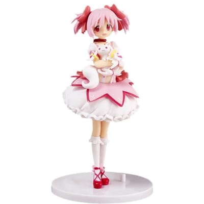 Anime Magikano 18cm Puella Magi Madoka Magica Figuur PVC Modelpop Bureaublad Decoratie Actiefiguur Verzamelspeelgoed Kindercadeau white