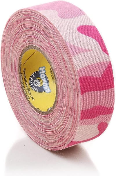 Professionele Cloth Hockeytape 25mm voor IJshockeystick Camouflage Roze 18m