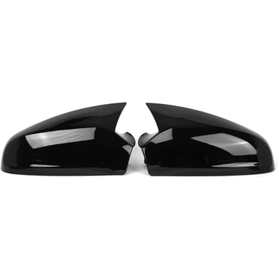 2 stuks Zijspiegelkap Achteruitkijkspiegelbehuizing Deur Vleugelspiegelkap Vervanging voor Opel zwart