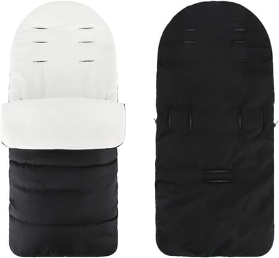 DailySupplies® Voetenzak Buggy - Kinderwagen Wiegdeken - Universeel - Zwart en Wit