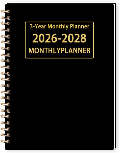 3 Jaar Maandplanner 2026 t/m 2028 - Groot Formaat Kalender met Ruime Schrijfvlakken