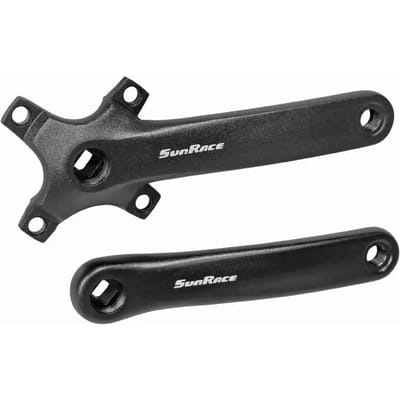 Aluminium fiets cranks voor vierkante assen Sunrace Fcm800 Mono