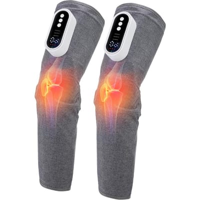 Elektrische Beenmassager Hete Compressie Dij Kuit Massage Ontspan Spieren Verlicht Vermoeidheid Bevorder Bloedcirculatie Been Afslanken gray