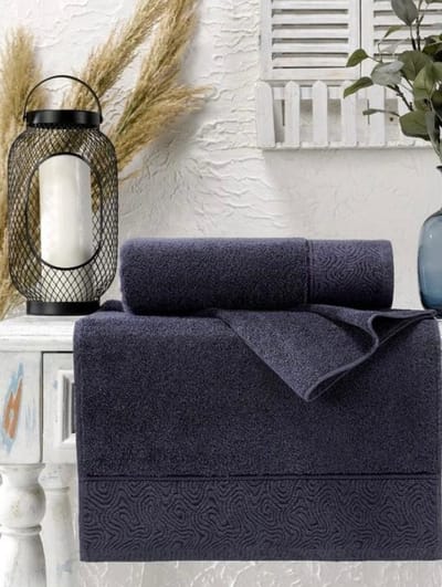 Ephemeris badhanddoekset  2 PACK  70x140 cm-50x90 cm  FOLD NAVY BLUE