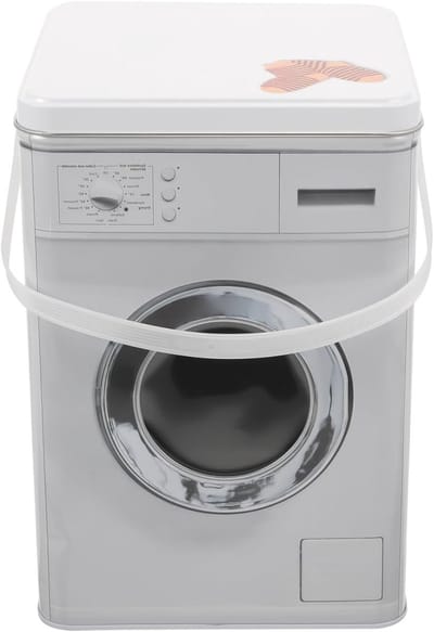 Container voor waspoeder in de vorm van een wasmachine - Opbergdoos voor wasmiddel en waspoeder opslagbox