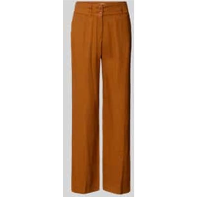 Linnen broek met steekzakken