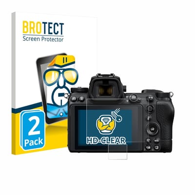 BROTECT - Screenprotector voor Nikon Z 6 II - Folie Beschermfolie transparant 2 Stuks
