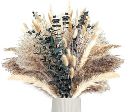 Dried Pampas Grass voor Thuisdecoratie, Boho Stijl, Bruiloften en Feestjes - Natuurlijke Droogbloemen voor Interieur en Buiten