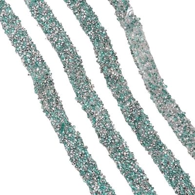 Dailygoods- Strassband 1,5 cm breed - Zelfklevend - Kristallen Decoratieband - Creatieve Projecten - Verkrijgbaar in Paars/Groen - Duurzaam Materiaal