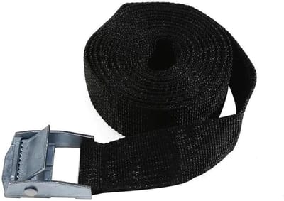 Ratelriemen 4 stuks - Spanbanden sjorbanden - Lading zekeren - Hoge taaiheid - 38 mm 4 m - Zwart