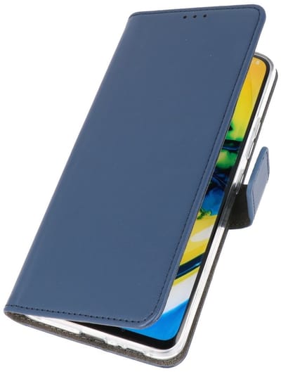 Booktype Telefoonhoesjes - Bookcase Hoesje - Wallet Case - Geschikt voor Samsung Galaxy A21 - Navy