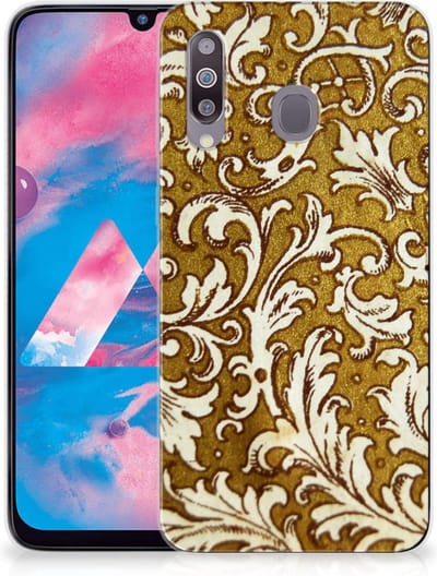 TPU Hoesje voor Siliconen Hoesje Samsung Galaxy M30 Barok Goud
