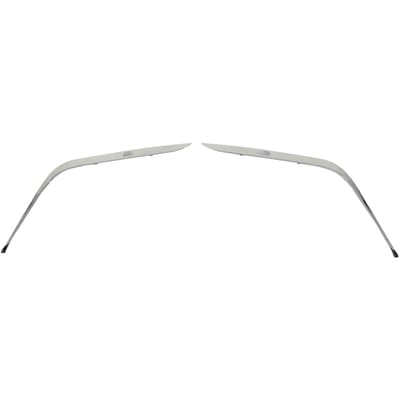1 paire Bande d'impact de pare-chocs avant Garniture chromée avec trous 51118168105 pour Série 7 E38 740iL 750iL white