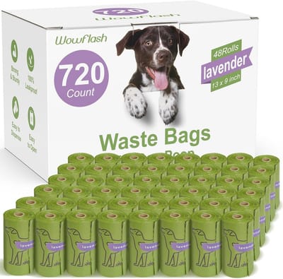 Hondenpoepzakjes - Afvalzakken - Hondenuitlaten - Extra sterk - 720 stuks - Lavendel