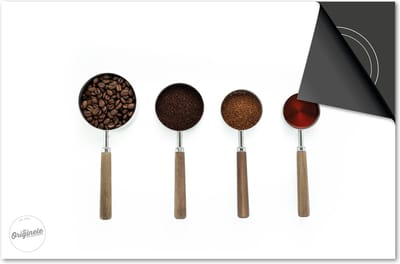 Inductie beschermer 60x60 - afdekplaat inductie mat - Dietrix Kookplaat beschermer - Exclusief - Koffie en Chocola - Koffielepels